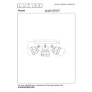 Lucide L009291330 bodové stropné svietidlo FILOX E14