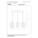 Lucide L034470330 závesné stropné svietidlo CORINA  E27