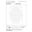 Lucide L038438030 LED vonkajšie stolné svietidlo COLIN | 3W integrovaný LED zdroj | 180lm | 3000K
