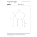 Lucide L065200131 stolná lampička MARBOL  E27