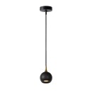 Lucide 09434/01/30 FAVORI závesné stropné svietidlo D90mm | 1xGU10 - čierna