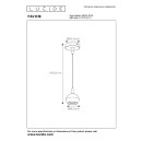 Lucide 09434/01/30 FAVORI závesné stropné svietidlo D90mm | 1xGU10 - čierna