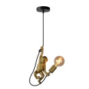 Lucide 10402/01/30 závesné stropné svietidlo Extravaganza chimp 1x60W | E27 - čierna, stmivaltený