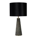 Lucide 10501/81/30 stolná lampička Extravaganza Velvet - 1x40W | E27 - čierna, kov, vypínač na kábli