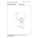 Lucide 10502/81/30 stolná lampička Extravaganza Chimp 1x40W | E14 - čierna, vypínač na kábli