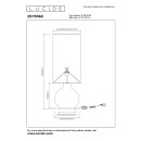 Lucide L107198153 stojacia lampa ESTERAD  E27