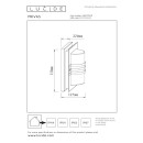 Lucide L148270131 vonkajšie nástenné svietidlo PRIVAS E27