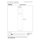 Lucide 15806/65/30 NORMAM exteriérové ​​stĺpikové svietidlo E27 | IP65 - čierna