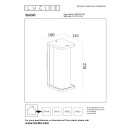 Lucide L158070130 vonkajšie nástenné svietidlo SLIGO E27