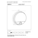 Lucide L228631031 LED vonkajšie nástenné svietidlo HUPS IR | 10W integrovaný LED zdroj | 1000lm | 3000K