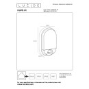 Lucide L228641030 LED vonkajšie nástenné svietidlo HUPS IR | 10W integrovaný LED zdroj | 950lm | 3000K