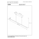 Lucide L234633031 LED závesné stropné svietidlo SIGMA  | 30W integrovaný LED zdroj | 1711lm | 2700K