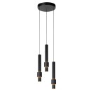 Lucide 24402/15/30 MARGARY závesné stropné svietidlo LED 3x4W | 1300lm | 2700K- čierna