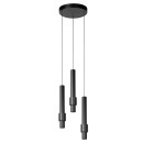 Lucide 24402/15/30 MARGARY závesné stropné svietidlo LED 3x4W | 1300lm | 2700K- čierna
