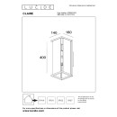 Lucide L278830231 vonkajšie nástenné svietidlo CLAIRE  E27