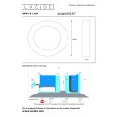 Lucide 28116/18/31 LED prisadené stropné svietidlo Brice 1x11W | 3000K | IP44 - stmievateľné, do kúpeľne