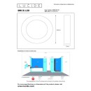 Lucide 28116/30/30 LED prisadené stropné svietidlo Brice 1x30W | 3000K | IP44 - stmievateľné, do kúpeľne
