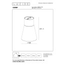 Lucide L288000730 LED vonkajšie stropné svietidlo DERBY | 9W integrovaný LED zdroj | 650lm | 2700K