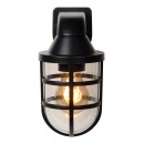 Lucide 29899/01/30 nástenná vonkajšia lampa Lewis 1x60W | E27 | IP44 - čierna, stmievateľná