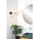Lucide 30293/01/30 FELINE dekoratívna nástenná lampa 1xG9 | IP44 - čierna, opál