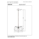 Lucide L344453030 závesné stropné svietidlo SPENCER  E27