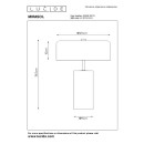 Lucide 34540/03/31 stolná lampička Mirasol 3x7W | G9 - biely mramor