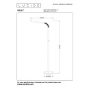 Lucide L367120431 LED stojacia lampa GILLY  | 3W integrovaný LED zdroj | 300lm | 2700K