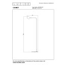 Lucide L367210330 LED stojacia lampa COMET  | 3W integrovaný LED zdroj | 240lm | 2700K