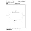 Lucide 45177/30/65 prisadené stropné svietidlo Judi 1x40W | E27