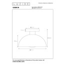 Lucide L451960130 prisadené stropné svietidlo SIEMON  E27
