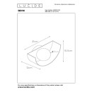 Lucide L452010130 nástenné svietidlo BENNI  G9
