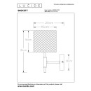 Lucide 45259/01/30 nástenné svietidlo Basket 1x40W | E27