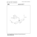 Lucide L452990230 nástenné svietidlo VINZ  G9