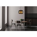 Lucide 45401/40/65 OLIVIA závesné stropné svietidlo D400mm | 3xE27 - čierna, dymové sklo