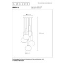 Lucide L454021530 závesné stropné svietidlo MARIUS  E27