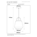 Lucide L454030165 závesné stropné svietidlo SISKA  E27