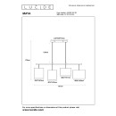 Lucide L454090430 závesné stropné svietidlo MAYA  E27
