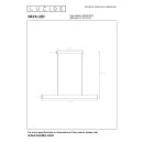 Lucide L454553631 LED závesné stropné svietidlo RAYA  | 36W integrovaný LED zdroj | 4000lm | 2700K