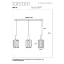 Lucide L454920336 závesné stropné svietidlo RAFAL  E27
