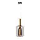 Lucide 45494/01/65 závesné stropné svietidlo Joanet 1x40W | E27 - dymovo šedá, sklo