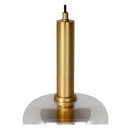 Lucide 45494/01/65 závesné stropné svietidlo Joanet 1x40W | E27 - dymovo šedá, sklo