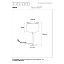 Lucide L455098130 stolná lampička MAYA  E27