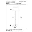 Lucide L457908102 stojacia lampa TONDO  E27