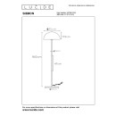 Lucide L457960144 stojacia lampa SIEMON  E27