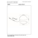 Lucide L465160135 stolná lampička CATO  E27