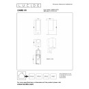 Lucide L698020230 vonkajšie nástenné svietidlo ZARO IR GU10