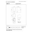 Lucide L698030230 vonkajšie nástenné svietidlo ZARO IR GU10