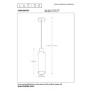 Lucide 74404/01/65 závesné stropné svietidlo Orlando 1x60W | E27
