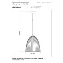 Lucide L744170166 závesné stropné svietidlo MACARONS  E27