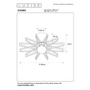 Lucide 77184/45/31 prisadený luster Zidane 1x15W | E27